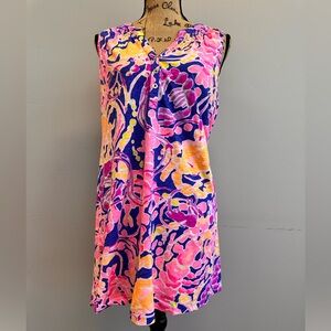 Lilly Pulitzer Essie Dress In Brilliant Blue Catch & Release